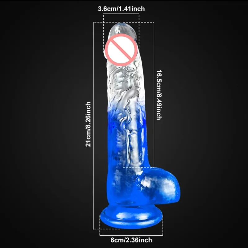 Multi Size Transport Dildo for Women Realistic Silicone Fake Dick Female Masturbator with Suction Cup Dildo Sex Toy for Women — image 18