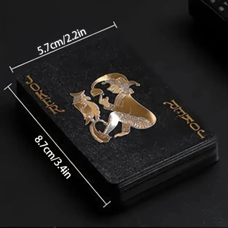 Black Rose Deck Poker Frosted Kad Bermain Plastik Kalis Air Koleksi Poker Texas Hadiah Praktikal Catur Peringatan Hadiah Parti — image 5