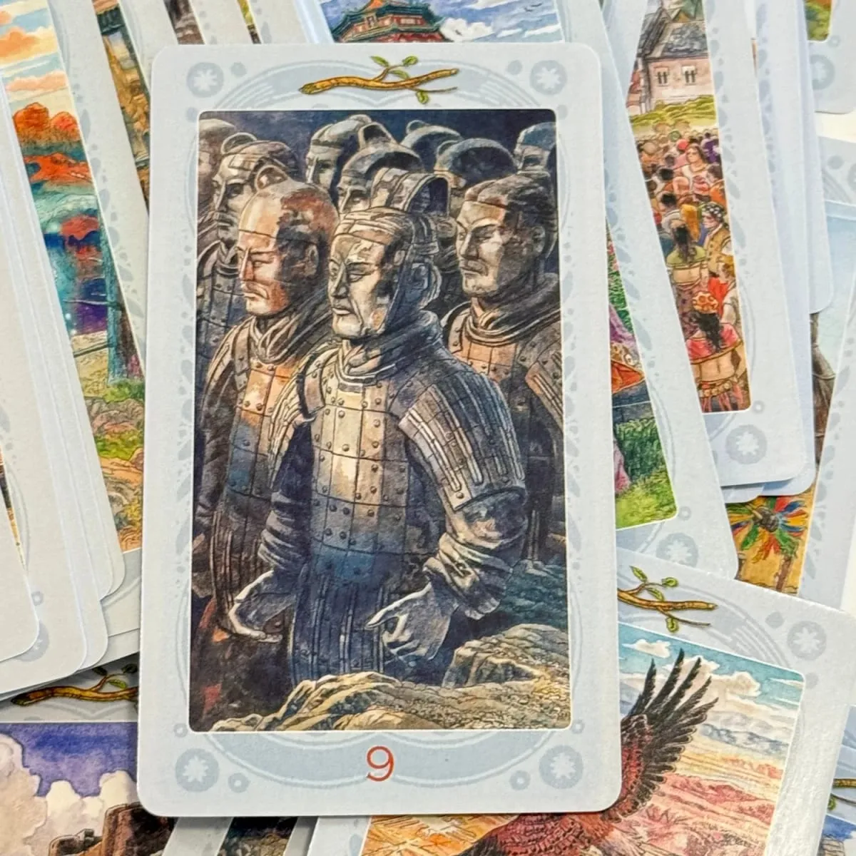 Versi Rusia Таро священных мест Permainan Papan Ramalan Pesta Kad Tarot 78 Ramalan