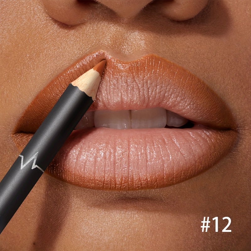Waterproof Matte Lipliner Pencil Red Contour Tint Lipstick Long Lasting Non-stick Cup Moisturising Lips Makeup 12 Colors — image 16