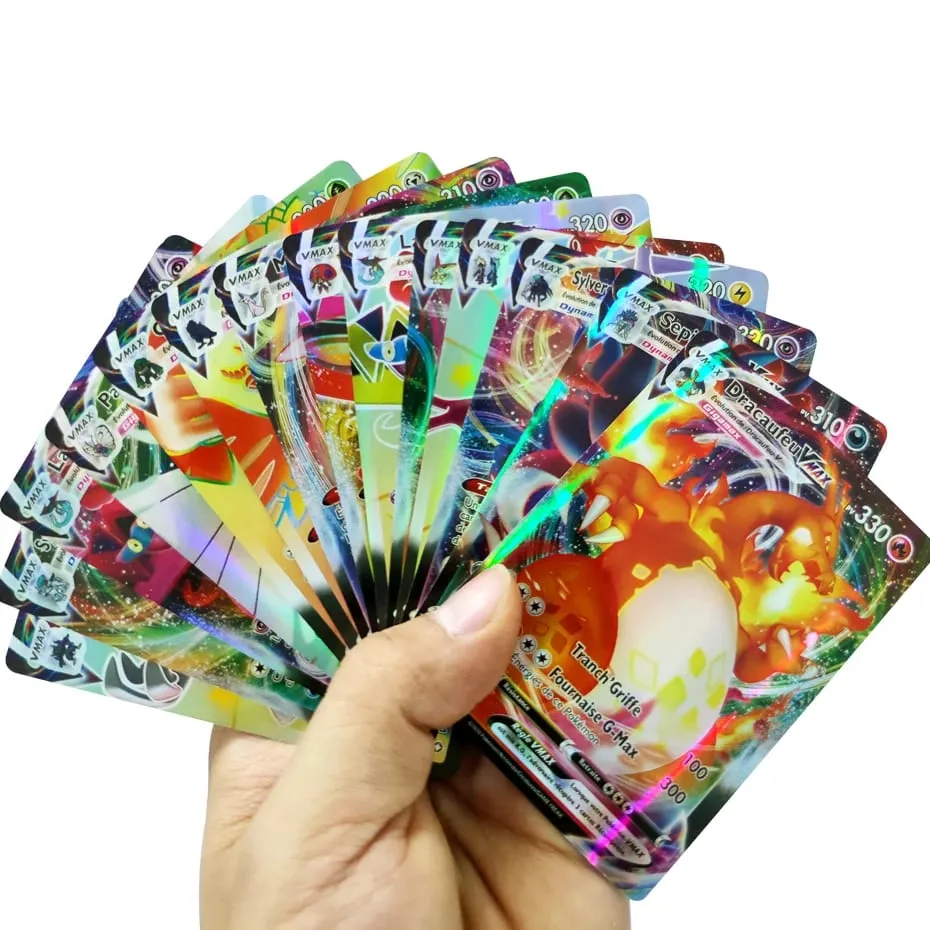Cartes Pokemon VMAX V EX GX MEGA Version française, Collection de cartes, entraîneur de combat, jouets de noël pour enfants, cadeau — image 4