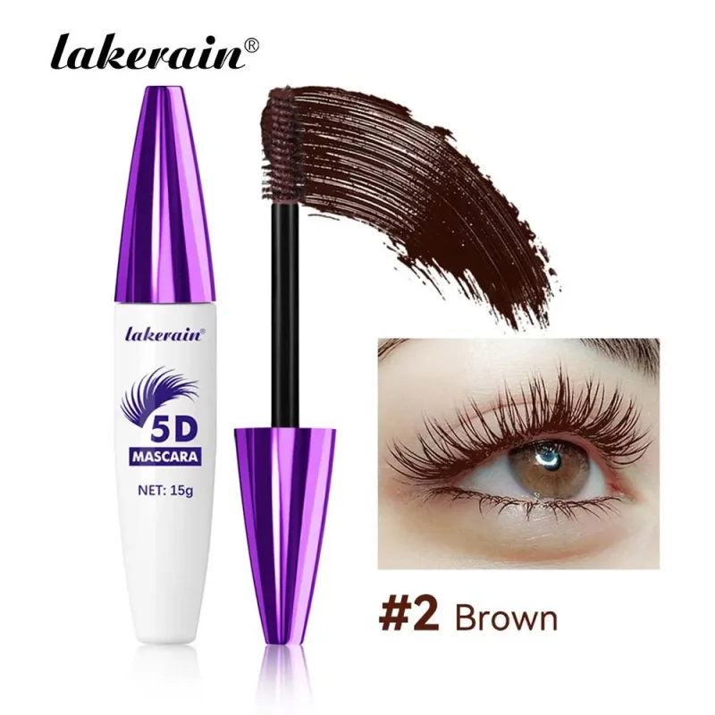 Červené víno Hnědé řasy Řasenka 5D Trojrozměrné řasy Curling Extension Nerozmazává se Voděodolný Fast Dry Lsting Makeup — image 8