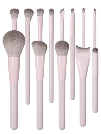 13Pcs Set Berus Solekan Gebu Lembut Sesuai untuk Pemula Mekap Berfungsi untuk Blush Foundation & Pembayang Mata untuk Penampilan Solekan Tanpa Cacat