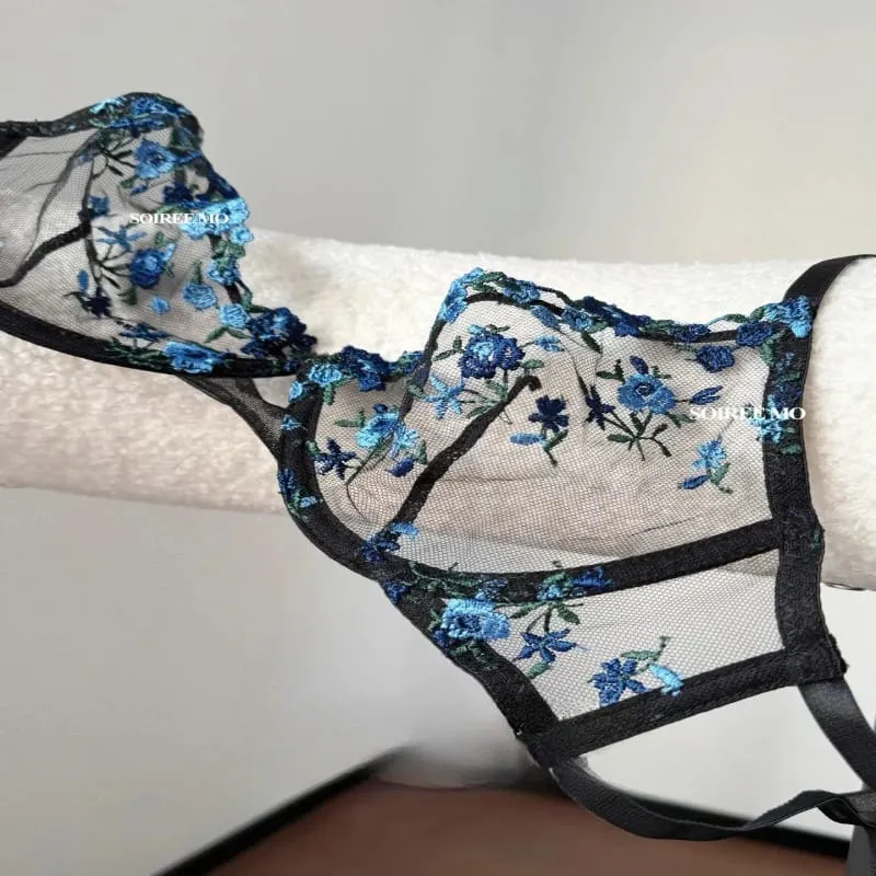 Women Sexy Lace Embroidered Ultra Thin Sheer Unpadded Underwire Push Up Bra Lightweight Soft Exquisite Lingerie Sizes 32-38 — image 10