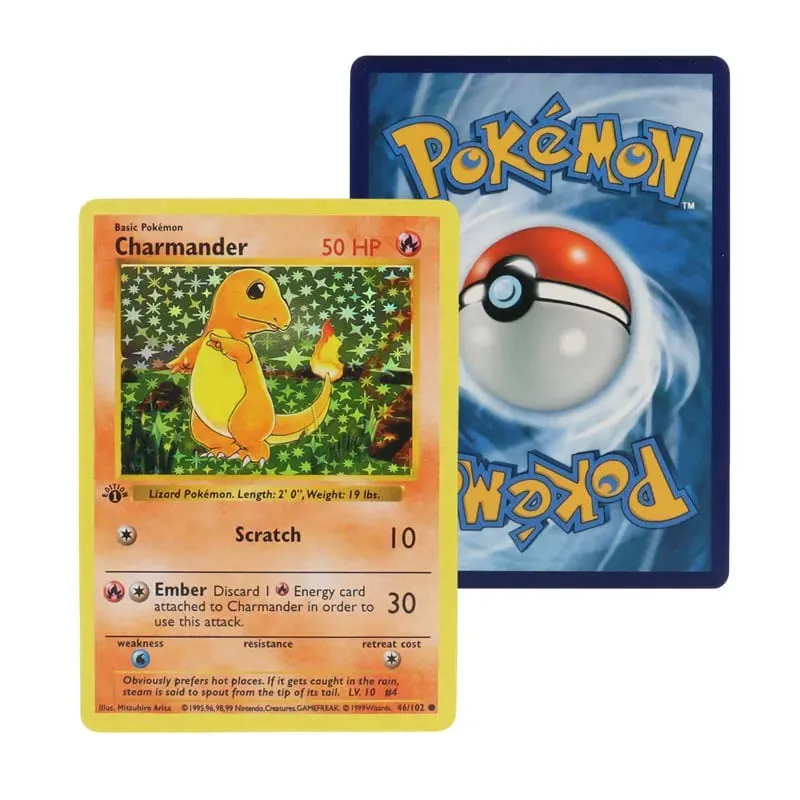 151 ชิ้น 1996 first generation Pokémon การ์ด Charizard Pikachu Mewtwo Blastoise เกมส์สะสมการ์ดของเล่นเวอร์ชันภาษาอังกฤษภาษาฝรั่งเศสคำ — image 6
