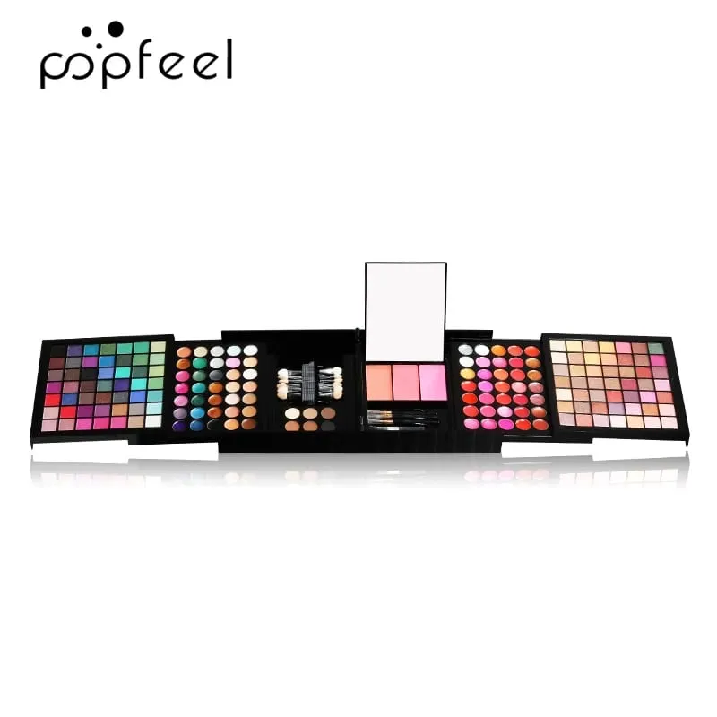 Maquillage (fard à paupières, blush, brillant à lèvres, correcteur), un miroir et des outils tout-en-un. Cadeau parfait pour les femmes pour vos proches. — image 2