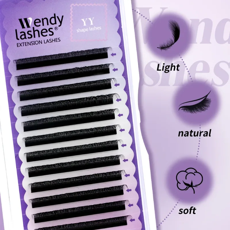 Wendy Lashes YY รูปร่างขนตาอัตโนมัติดอก W รูปร่าง Bloom 3D 4D 5D 6D 8DPremade อุปกรณ์ขนตาสีดำ Cilios 5D — image 4