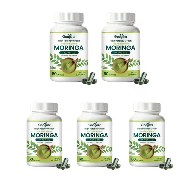 Suplement premium Moringa z naturalnym ekstraktem z liści Ziołowa formuła odżywcza do codziennego wsparcia dobrego samopoczucia 60 kapsułek — image 11