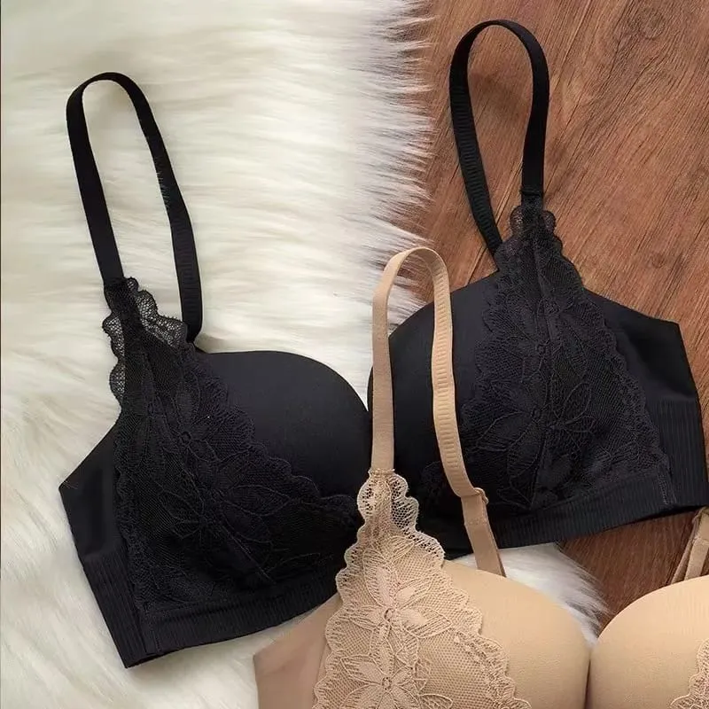 Sexy Spitze Verschluss Vorne Push-Up Bh Kleine Brust Sammeln Anti-schlaffe U-förmigen Rückenfreien Bh Dessous Für frauen — image 8