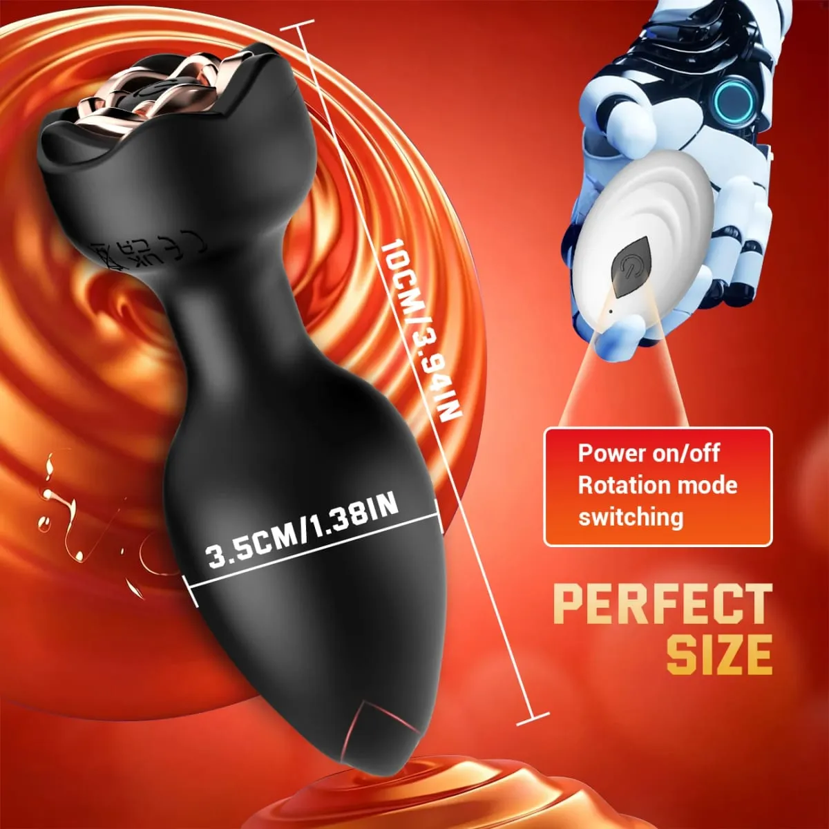 Drahtlose Steuerung 360° Rotation Wackelvibrator Butt Plug für Männer Prostatamassagegerät Homosexuell Analvibrator Analplug Erwachsene Sexspielzeug — image 4