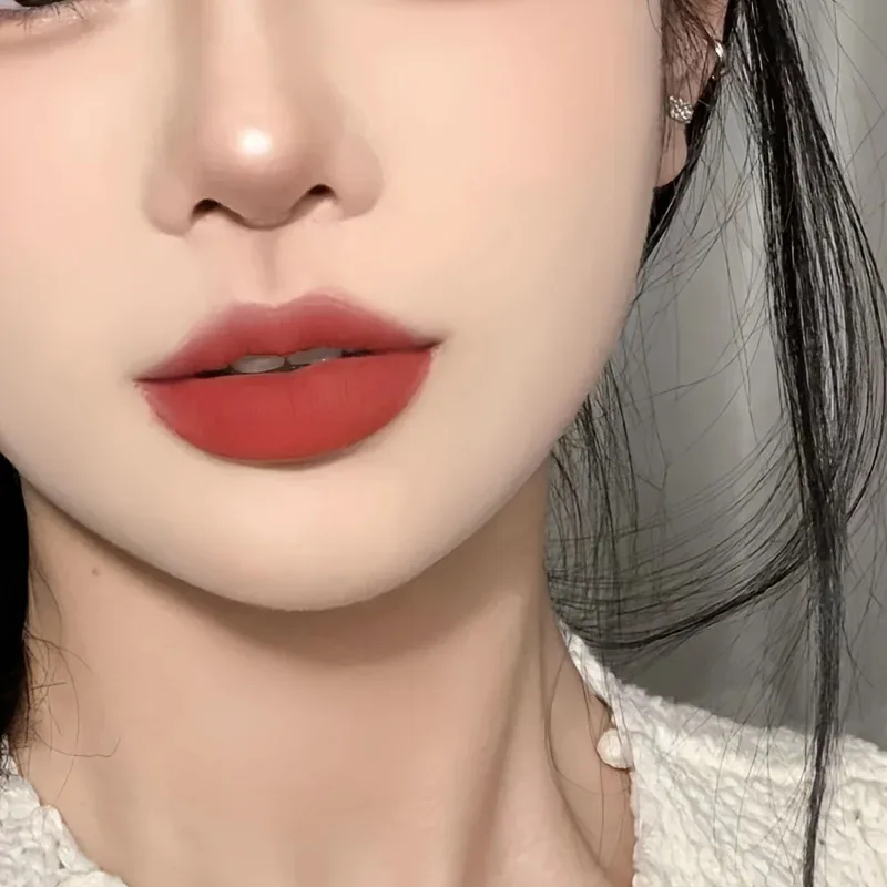Herorange Mini Bullet Lipstick Fire farver DIY Gradient Mat Høj Pigment Langvarig Transfer Proof Bærbar Lip Makeup — image 4