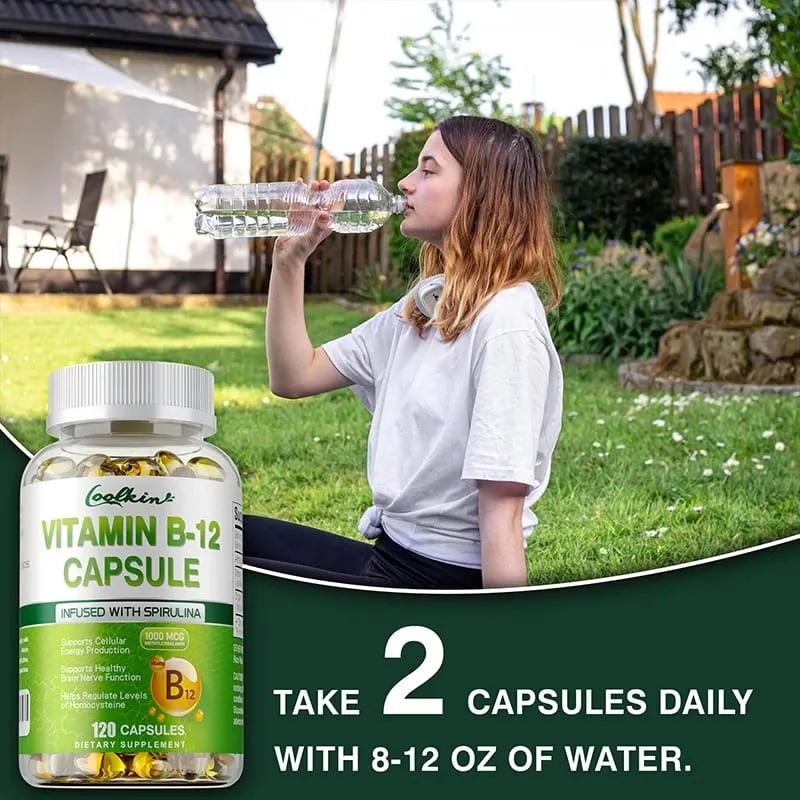 Vitamin B12 Kapsler - Methylcobalamin Supplement for Mind Energy Brain Mood Heart Support — image 5