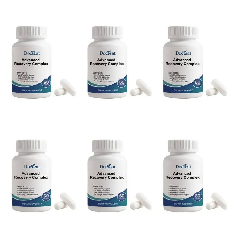 Phức hợp phục hồi nâng cao 60 viên với L Glutamine Glycine Lysine Enzyme tiêu hóa cho sức khỏe đường ruột Hỗ trợ sức khỏe hàng ngày