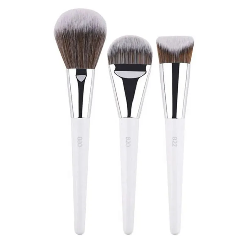 1pc Weiß Pulver Make-Up Pinsel 3D Flüssige Foundation Basis Make-up Pinsel Lidschatten blending Detail Gesicht Auge Concealer schönheit werkzeug — image 14