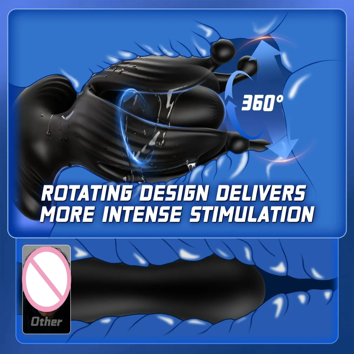 APP-Steuerung, männliches Prostata-Massagegerät, Analvibrator, Buttplug, vibrierend, rotierend, um 360° erweiterbar, Analsexspielzeug für schwule Männer — image 4