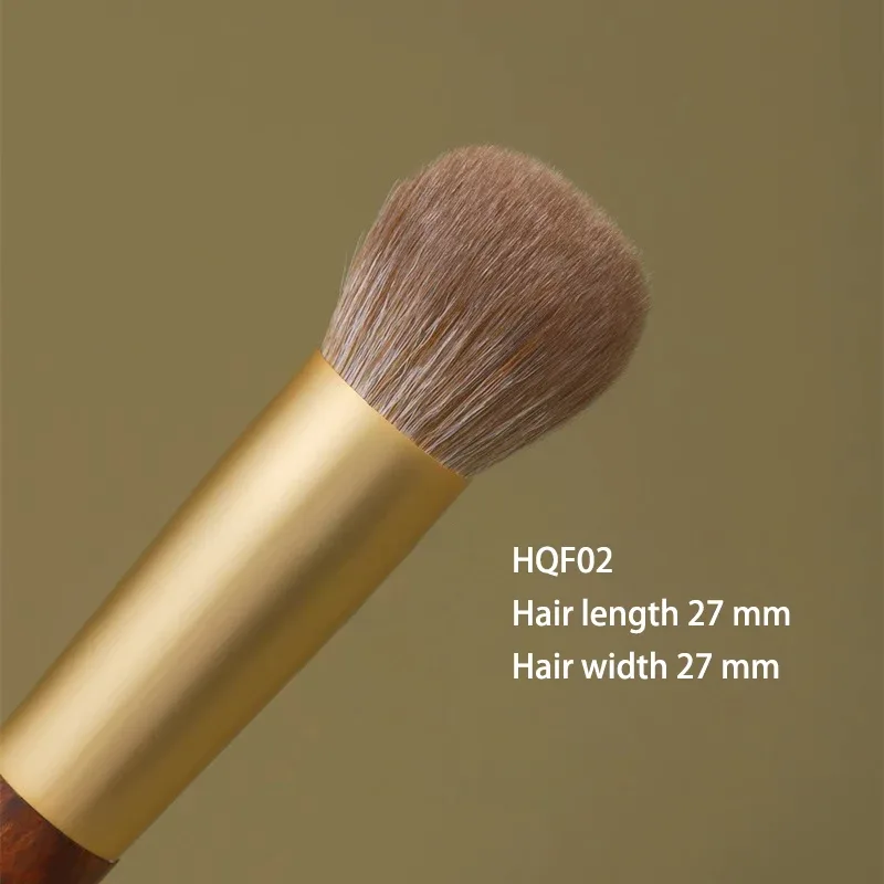 Weasel – pinceau de maquillage professionnel en poils de chèvre, pour fond de teint liquide, Blush, fabriqué à la main, manche court en bois de rose, 1 pièce — image 15