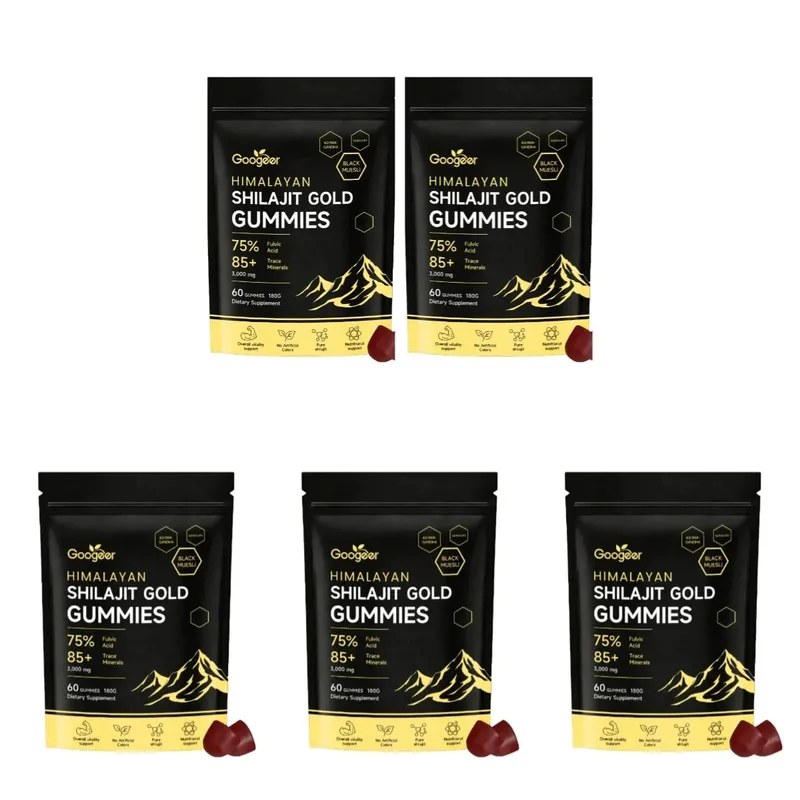 Himalayan Shilajit Gold 60 Gummies Minerals Formula รองรับการเพิ่มพลังงานและความมีชีวิตชีวาของร่างกาย ผลิตภัณฑ์เสริมอาหารจากธรรมชาติ — image 10