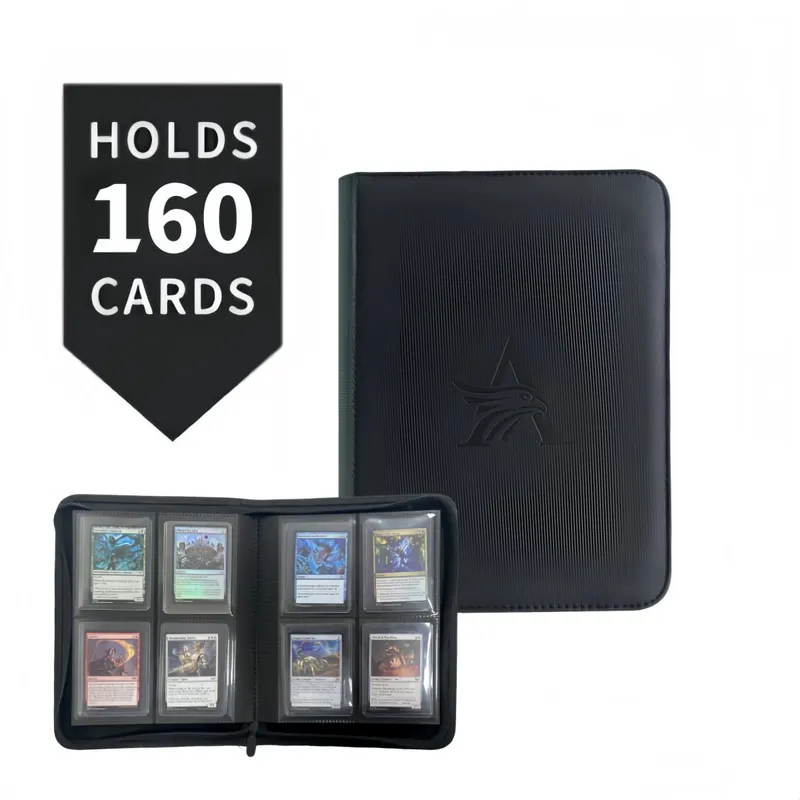 Classeur de cartes TopLoader à 4 pochettes (160 cartes) – Noir/stockage de qualité industrielle pour les cartes TCG et de sport. Le rêve du collectionneur — image 12