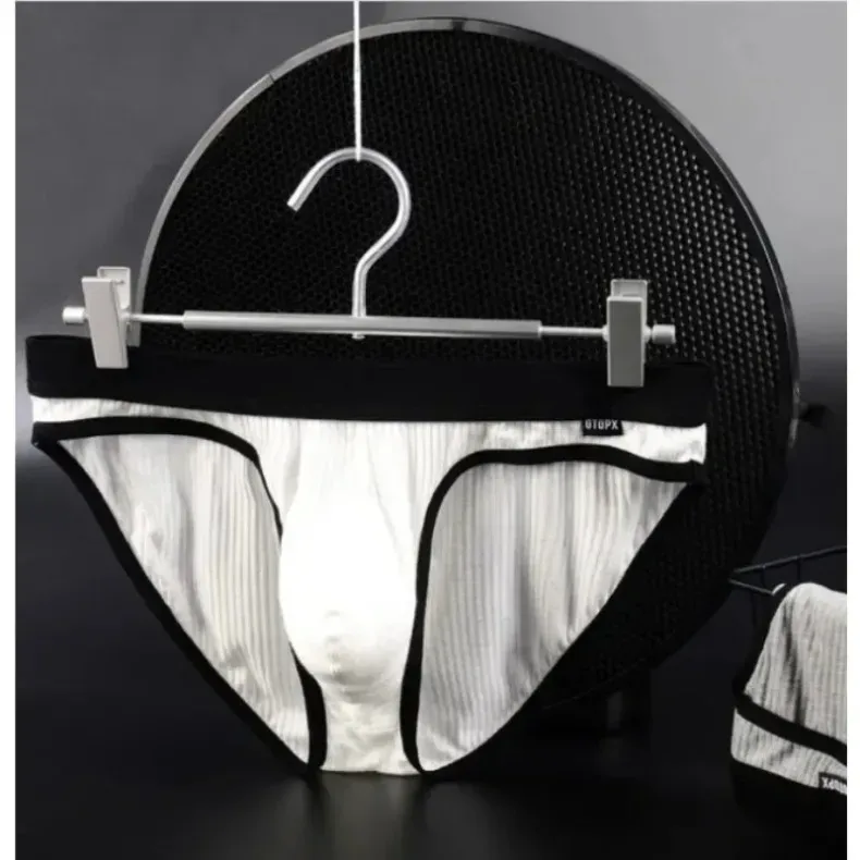 Herren-Unterwäsche, U-konvexe Beutel-Slips, atmungsaktiv, weich, elastisch, Low-Rise-Höschen für Männer, tägliche Dessous, 2er-Pack — image 12