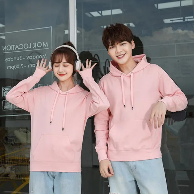 Hoodie custom printing LOGO wool circle plus plush thickened work clothes DIY class service team clothing printed word coat — image 17