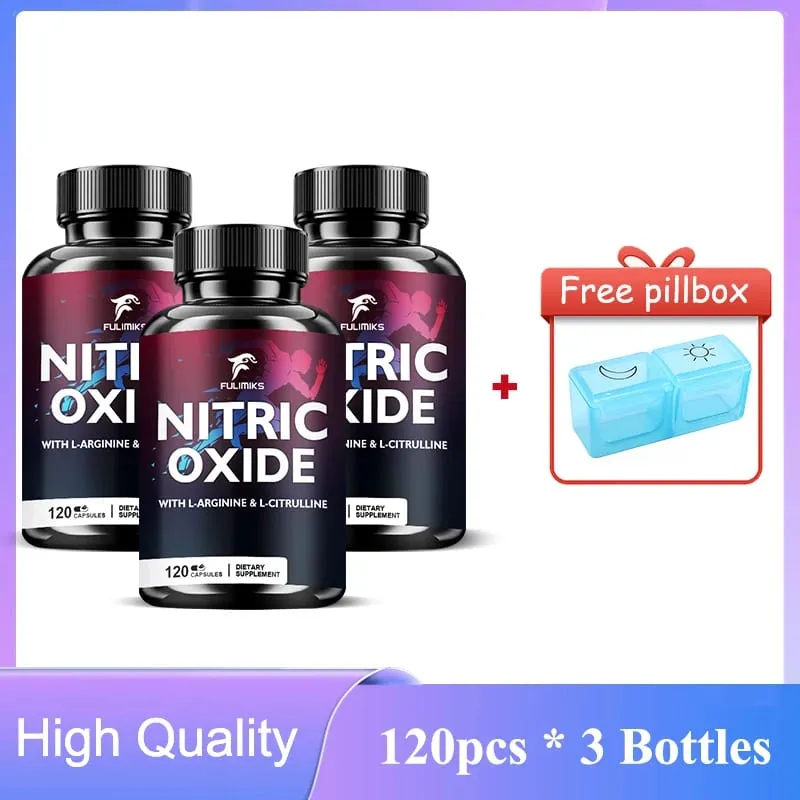 Napakahusay na Nitric Oxide Supplement - Premium Muscle Support Nitric Oxide Booster - Natural Energy at Heart Health Support — image 9