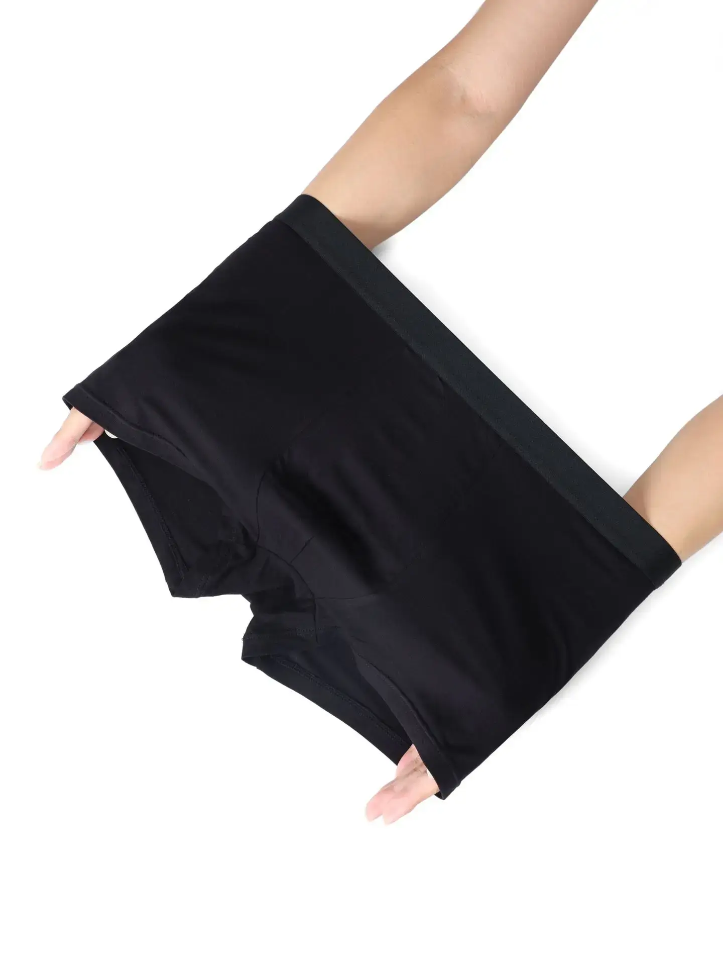 6 pezzi biancheria intima da uomo in fibra di bambù tinta unita boxer da uomo semplice pantaloncini in tessuto di alta qualità mutandine morbide e traspiranti — image 5