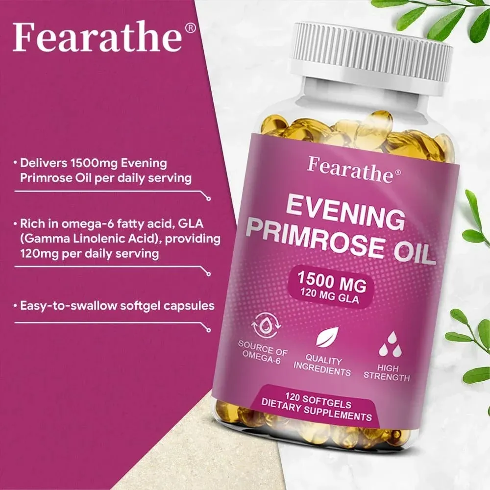 Capsules d'huile d'onagre naturelle, antioxydant, renforce l'immunité, convient aux femmes pour améliorer la santé endocrinienne — image 2