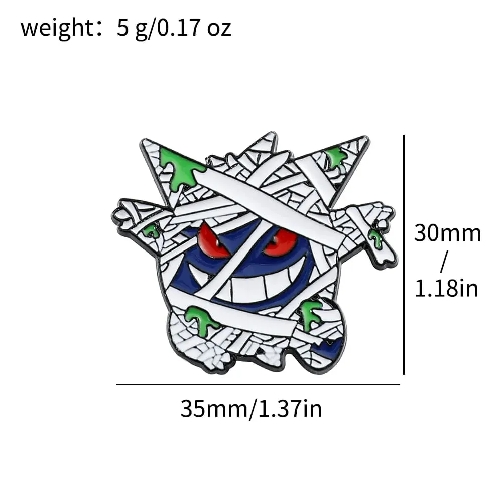Gengarการ์ตูนเข็มกลัดอะนิเมะEnamel Lapel Pinsสำหรับอุปกรณ์เสริมกระเป๋าเป้สะพายหลังแฟนคอลเลกชันเข็มกลัดเครื่องประดับของขวัญ — image 2