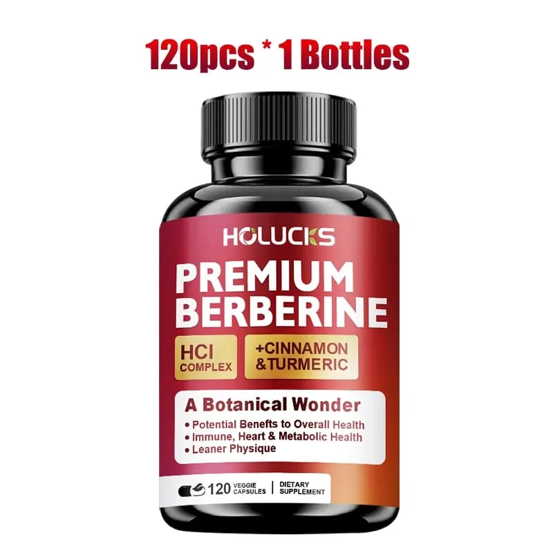 Berberine Capsules Support Blood Sugar Heart Metabolic Digestive Health Weight Management Liver Detox Antioxidant Immune — image 7