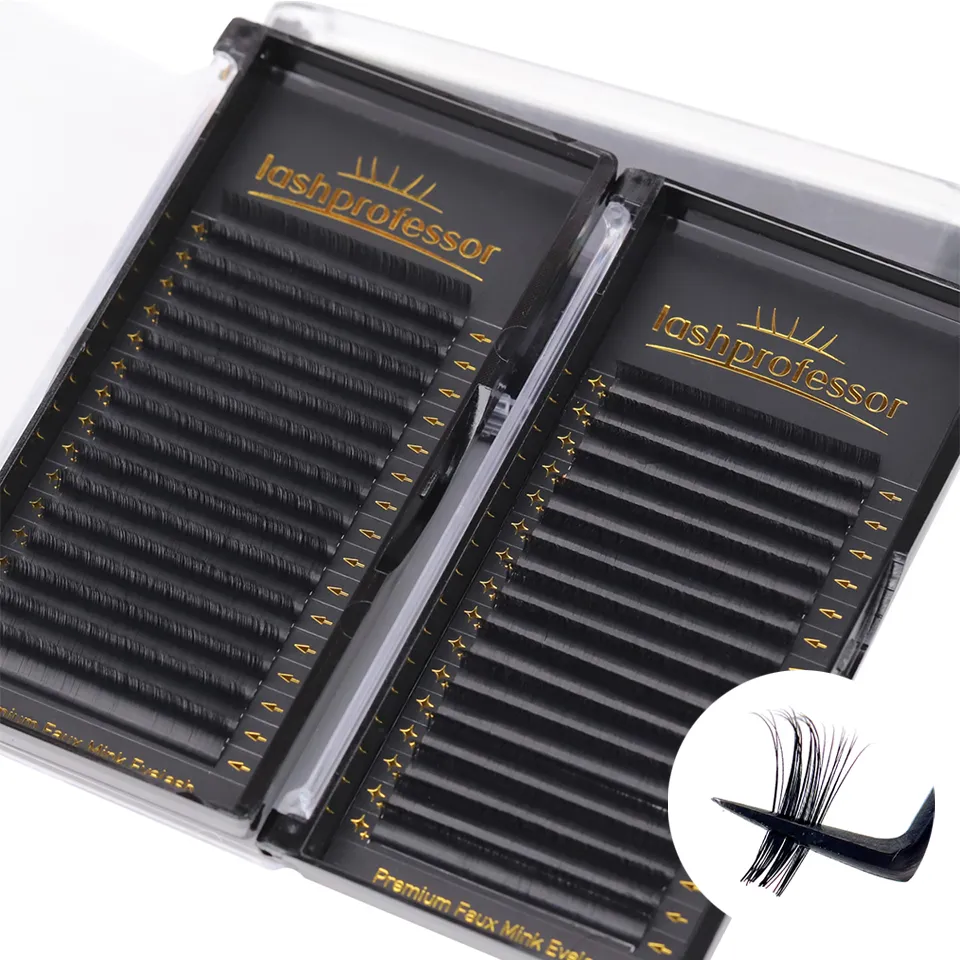 Lashprofessor, 16 filas, extensiones de pestañas individuales clásicas, volumen esponjoso, suministro de pestañas de todos los tamaños, pestañas de visón suaves naturales — image 7