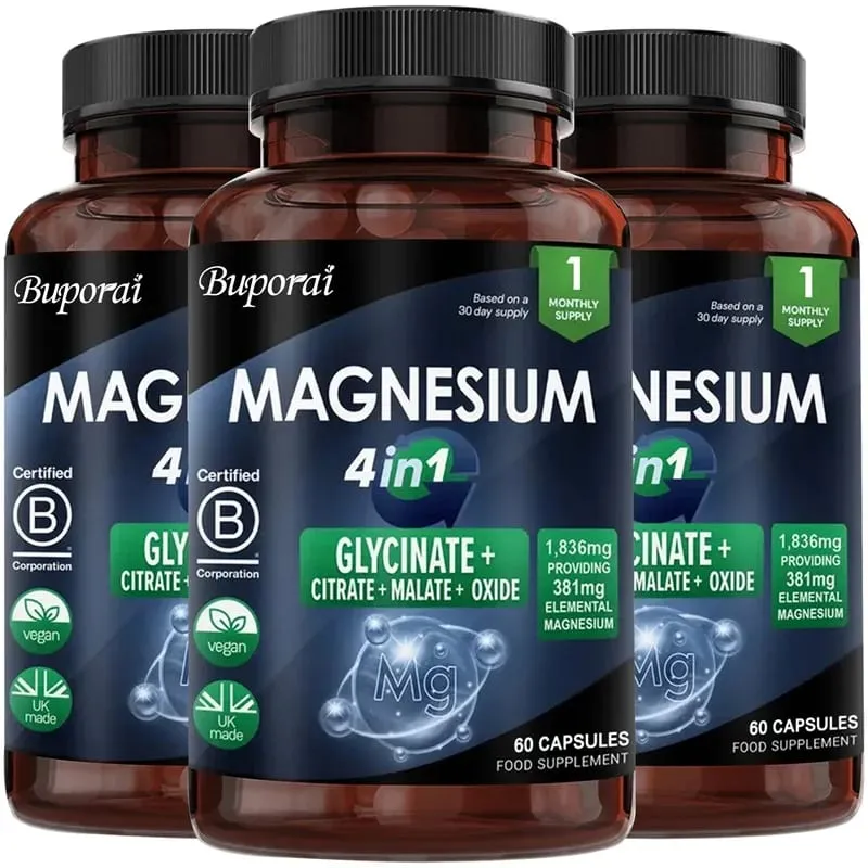 Complesso di magnesio 4 in 1 - Supporta il sistema nervoso, favorisce un sonno sano e il rilassamento muscolare e allevia lo stress — image 10