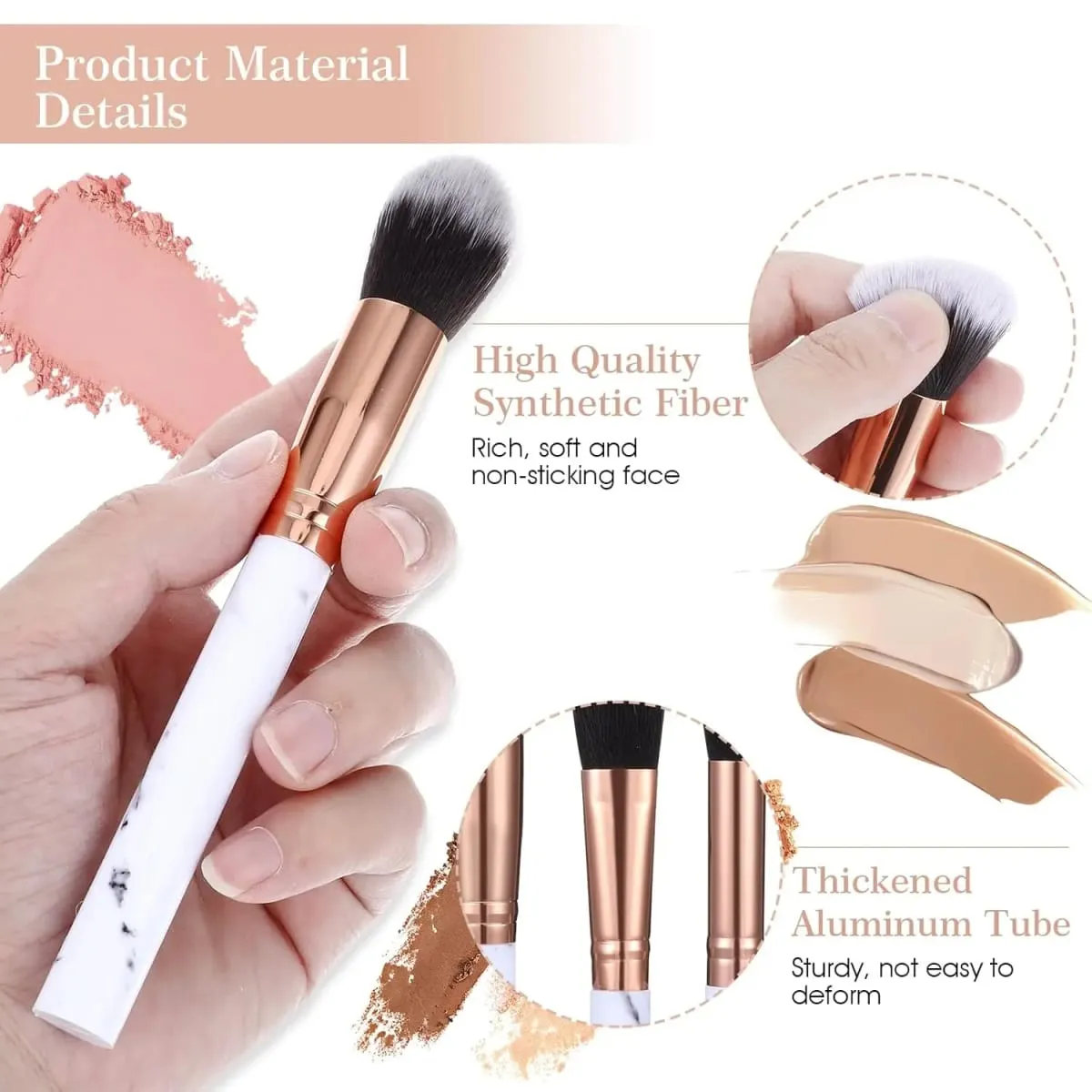 Professiona 10PCS 메이크업 브러쉬 세트 소프트 푹신한 아이 섀도우 파운데이션 블러쉬 파우더 블렌딩 화장품 풀 세트 여성 메이크업 도구 — image 4