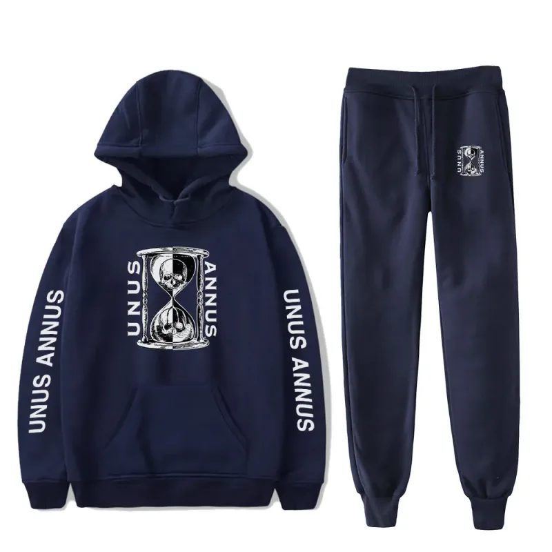 Popular Comfortable Unus Annus Print Sweatshirt Sweatpants Suit Hoodies+ Trousers Suit Boys/Girls 2 Piece Set Clothes — image 4