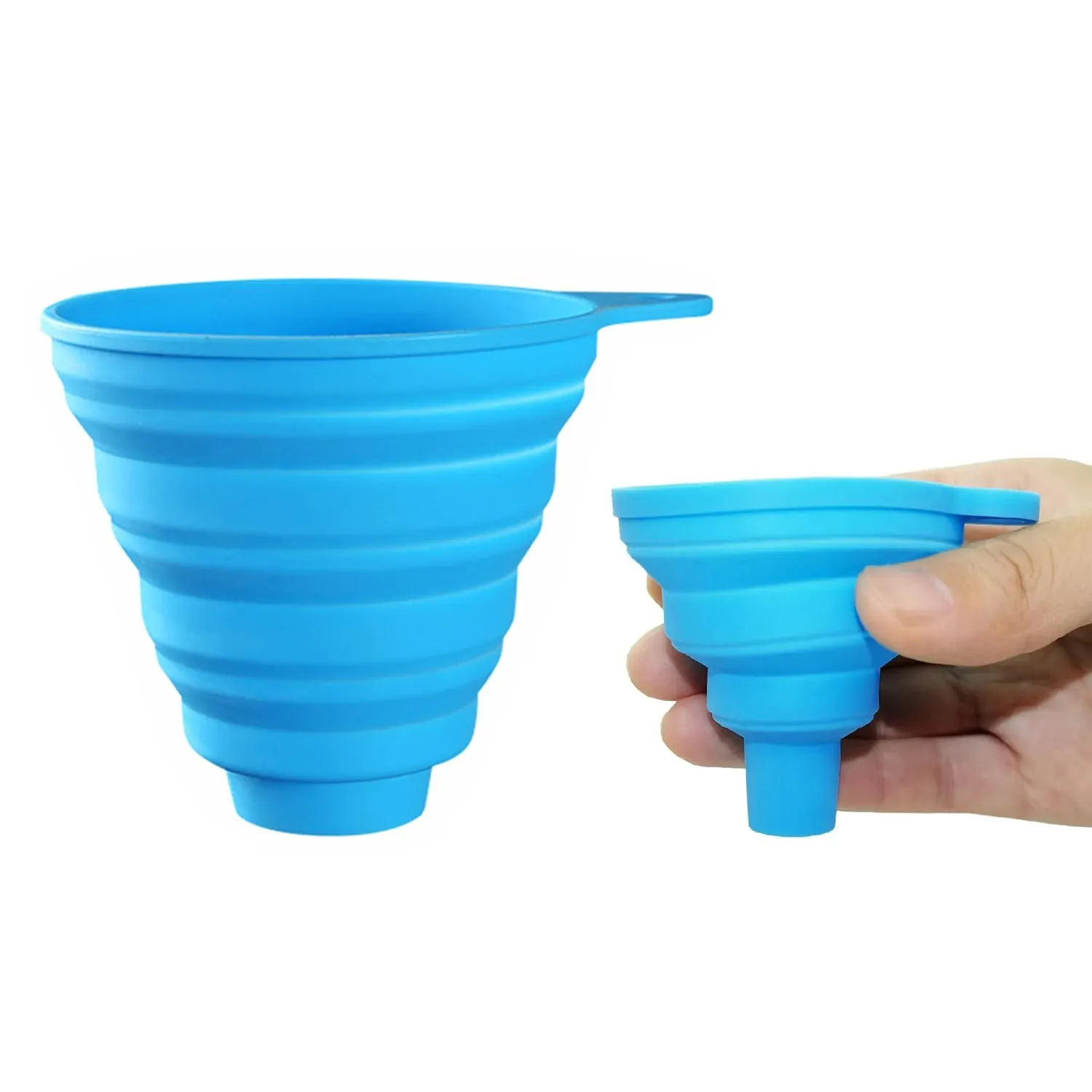 Entonnoir en Silicone pliable, trémie de remplissage S/L pour pot de cuisine, distributeur de bouteilles de vin, transfert automatique d'huile moteur et d'essence — image 3