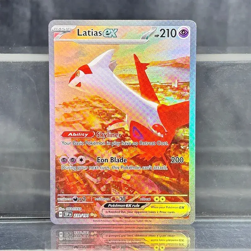 Holographic Game Trading Collection PTCG Proxy karty Charizard Pikachu Mew EX Singl PKM fóliové karty Gengar VMAX Skyridge (SK) — image 6