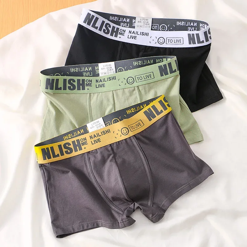 [Bloom the love] Marke Solide 1 stücke/3 stücke Boxer Männer Unterwäsche Baumwolle Boxershort Herren Boxer Mann Cuecas masculina Größe M-3XL nl-112