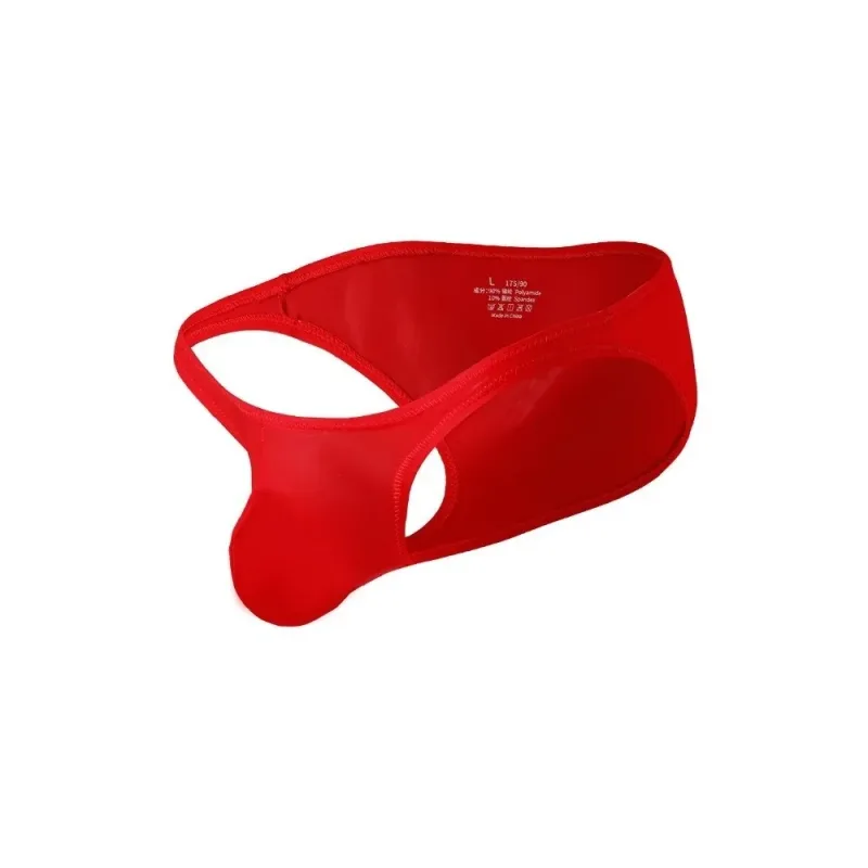 Slip Ultra-fin en soie glacée à séchage rapide, taille basse, sous-vêtements sans couture pour hommes, pochette en U, Lingerie en maille, culotte de voyage — image 19