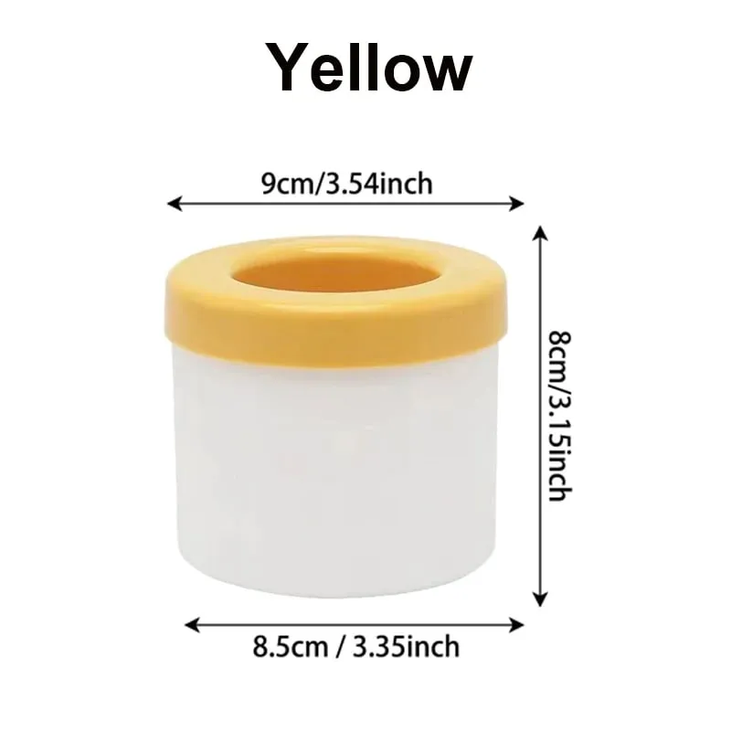 Neue Eis Eimer Silikon Runde Zylinder Eiswürfel Form Mit Deckel Eis Form Hausgemachte DIY Kühlschrank Einfrieren Kreative Eiswürfel formen — image 8