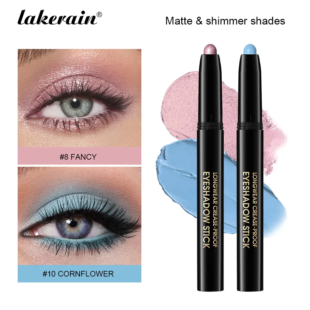 Eyeshadow Liner Stick Matte & Shimmer Tahan Air Metalik Glitter Eye Shadow Stabilo Pensil Eyeshadow Kosmetik Alami — image 2