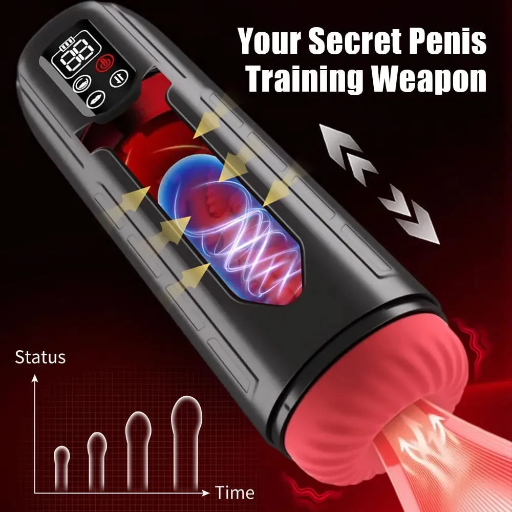 9Mode Sugende Støbende Vibrator Mand Masturbator Automatisk Opvarmning Sex Machine Pocket Pussy Dildo Voksen Sexlegetøj til mænd — image 4