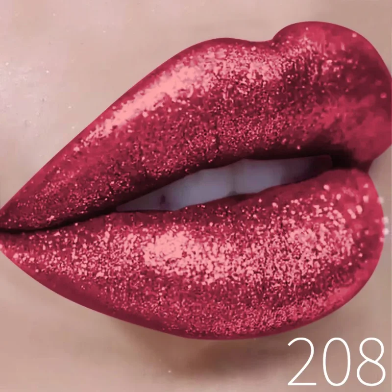 Rouge à lèvres liquide métallique imperméable, brillant à paillettes, longue durée, perle brillante, haute pigmentation, teinte, cadeaux de maquillage coréen, 1 pièce — image 11