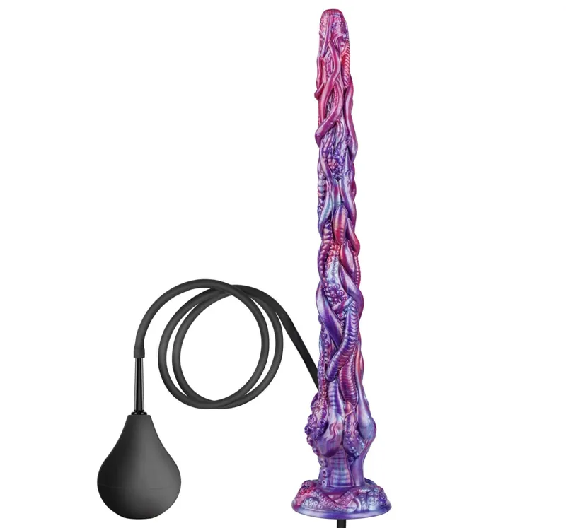 1080P HD Endoskop Kamera Tentakel Dildo Sotong Palam Dubur Sembur Air Palam Punggung Silikon Lembut Mainan Seks Dewasa untuk Wanita IP67 — image 8