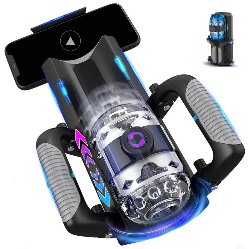 Mannelijke Masturbatie Cup 12 cm 6-Segment Vaste Telescopische Een Sleutel Burst Auto Stuwkracht Masturbator Uithoudingsvermogen Trainer Adult Sex speelgoed