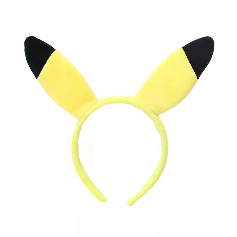 7 รูปแบบ Pikachu น่ารักอุปกรณ์เสริมผม Pokemon Headband Plus ตุ๊กตาแถบคาดศีรษะเชือกผมสายรัดข้อมือ Kawaii ของเล่นเด็กคอสเพลย์ของขวัญ — image 8