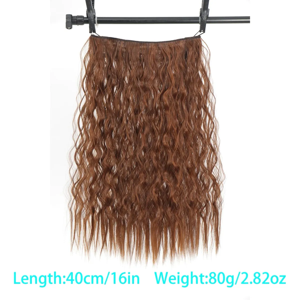 Synthetic corn beard curly hair extensions in three sizes wig head covers full top hair covers replacement for women's wigs — image 8