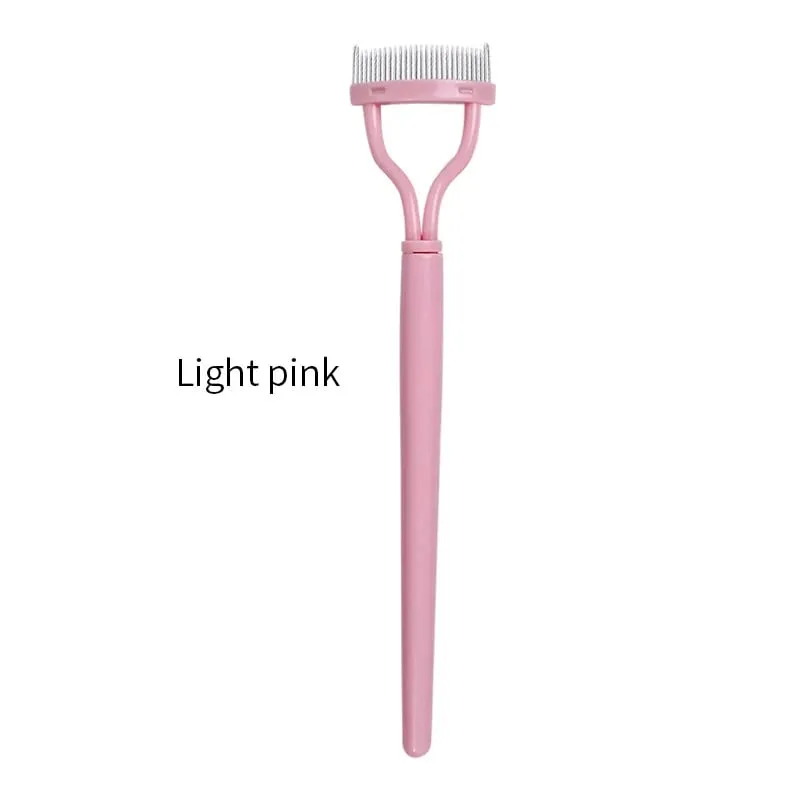 Séparateur de cils dents en métal recourbe-cils droits beauté maquillage brosse à cils en acier inoxydable peigne Mascara Curl outil de maquillage — image 8