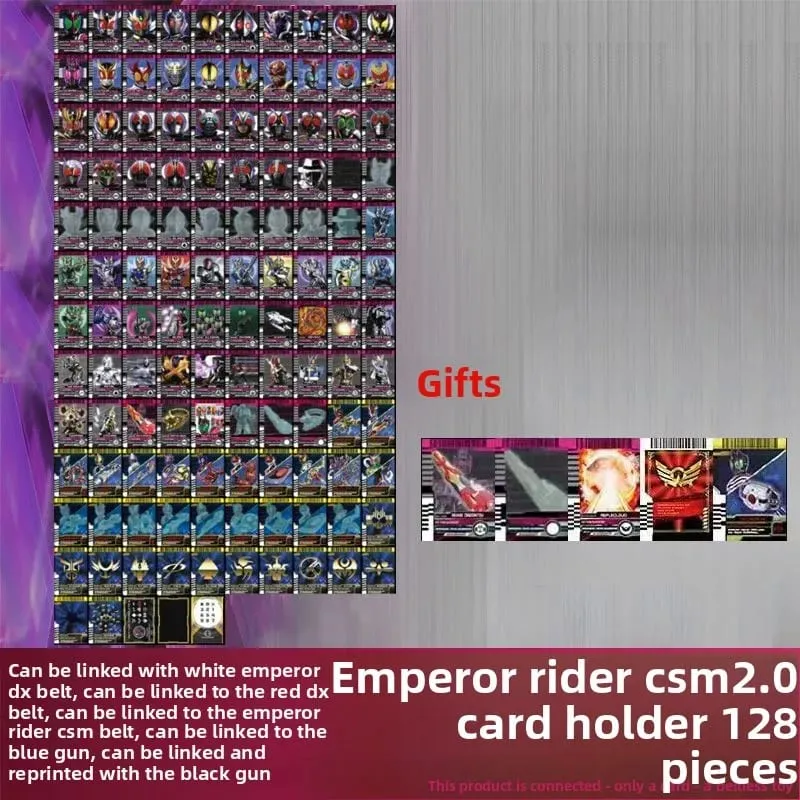 Hot Kamen Rider Card Set for Belt Sync White Emperor Magenta Decade Custom Cards Kaito Diend DIY Kit with CSM Grade Anime Gift — image 4