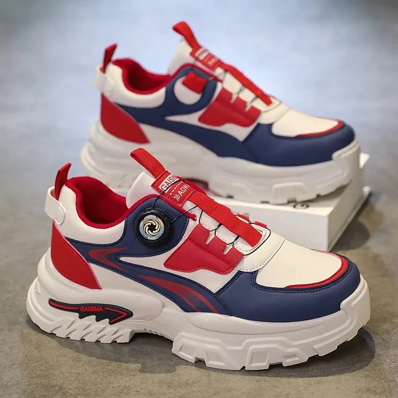 2025 herbst Neue männer Vielseitige High-Top Trendy Laufschuhe Mit Dicken Sohlen Atmungsaktive Casual Trendy Schuhe — image 4