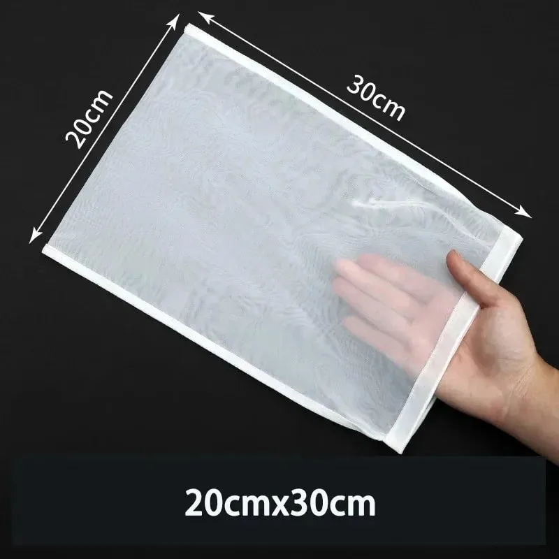 1/3/5Pcs 재사용 가능한 너트 밀크 백 스트레이너 표백되지 않은 나일론 치즈 천 가방 식품 치즈 요구르트 필터 주방 파인 메쉬 스트레이너 — image 8