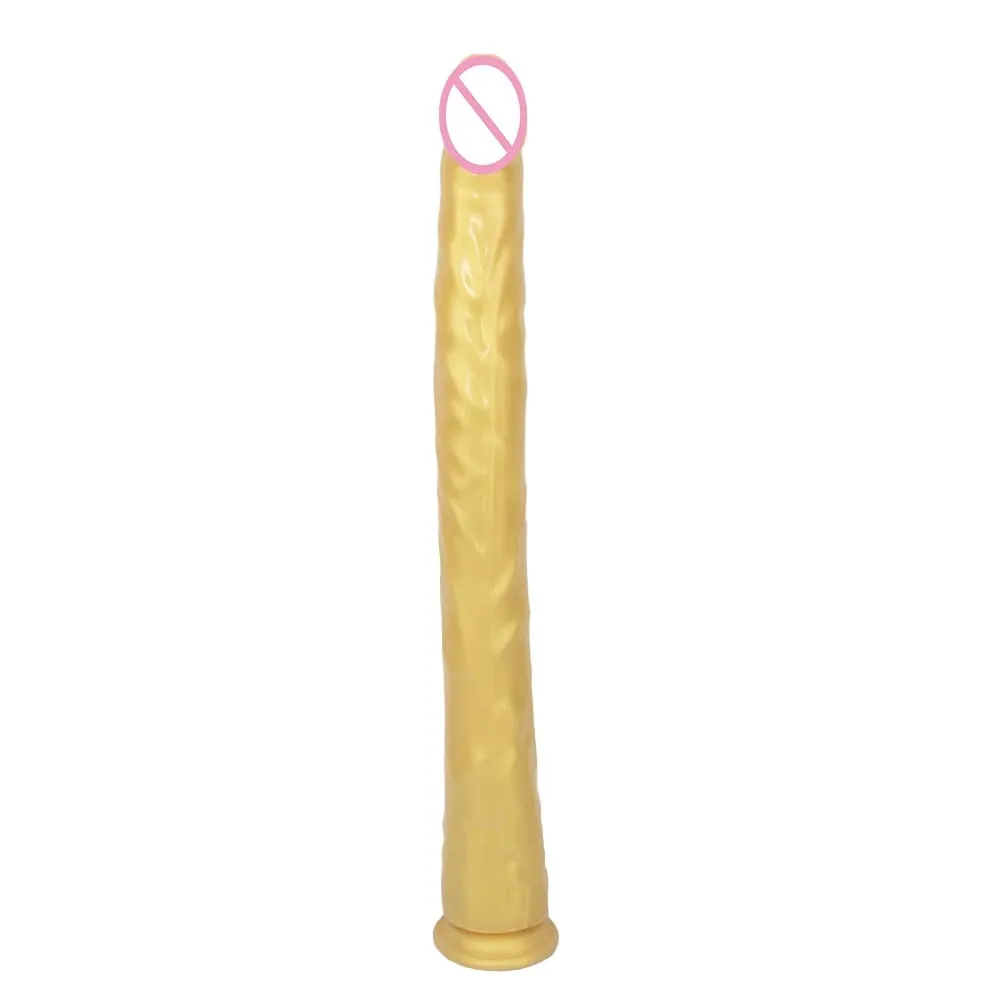 Extra dlouhý anální kolík Realistické dildo Silikonový stimulátor bodu G Vaginální masturbátor Sexuální hračky pro dospělé Pro ženy Muži Gay — image 1